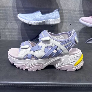 skechers斯凯奇女鞋夏季新款复古时尚休闲厚底增高老爹凉鞋119862