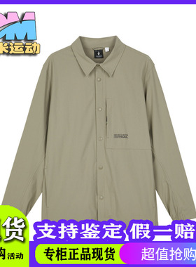 Skechers斯凯奇男子翻领长袖运动休闲衬衫梭织舒适外套L124M050