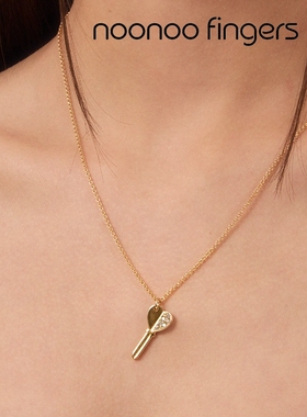 noonoofingers爱心钥匙镀金项链