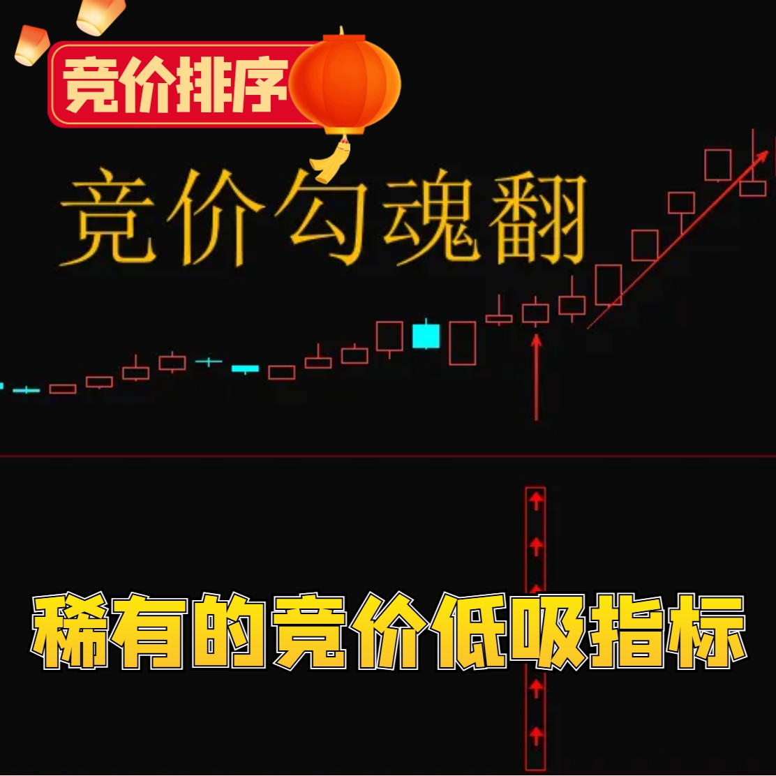 竞价排序勾魂翻 通达信炒股指标 量化选股捉妖 短线低吸