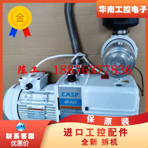 CASP D16真空泵 凯斯普双级油封旋片真空泵 低温等离子议价