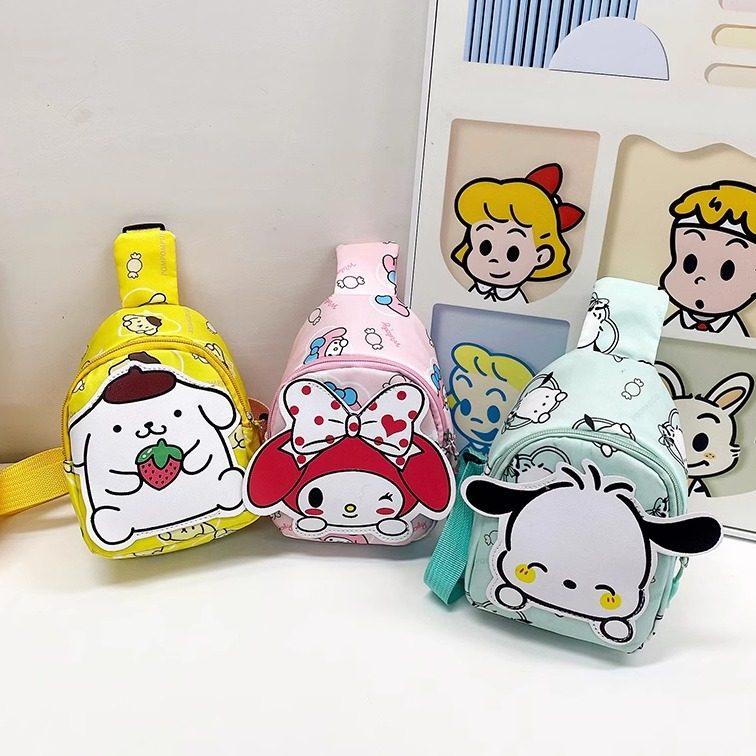 儿童胸包卡通斜挎包女时尚帆布零钱包可爱印花小包包女新款手机包,箱包皮具/热销女包/男包,胸包,淘宝优惠券,粉丝福利购,淘宝优惠卷