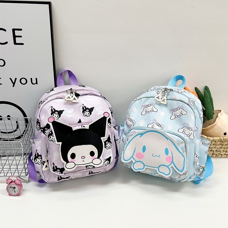 酷洛米书包女童研学小背包幼儿园小朋友时尚小双肩包帆布外出小包