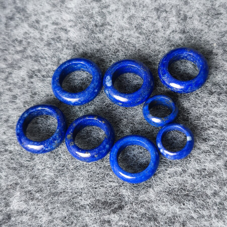 天然青金石跑环金刚星月菩提配饰佛珠文玩卡子戒指环吊坠配件隔珠