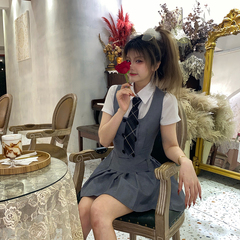 #Real price ᦇ fried Street age reducing small waistcoat skirt fashion suit women's summer