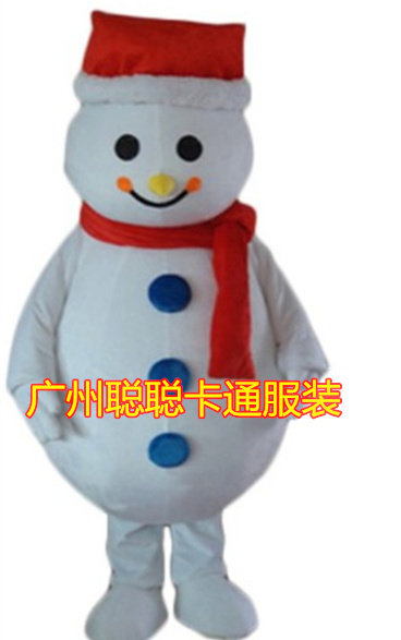 雪人卡通人偶服装冬季人偶道具服COSPLAY配件/