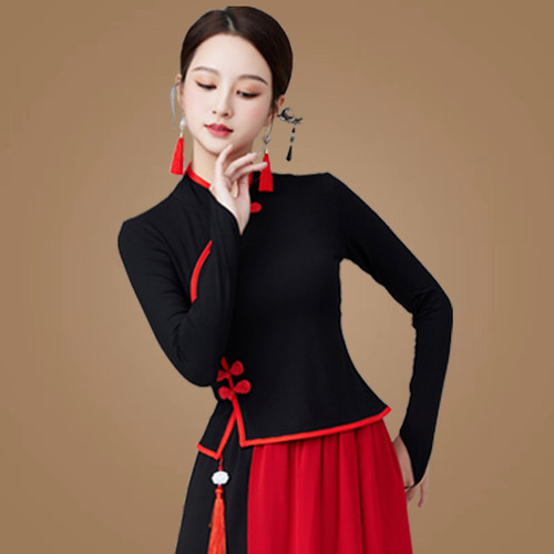 广场舞服装新款上衣舞蹈服