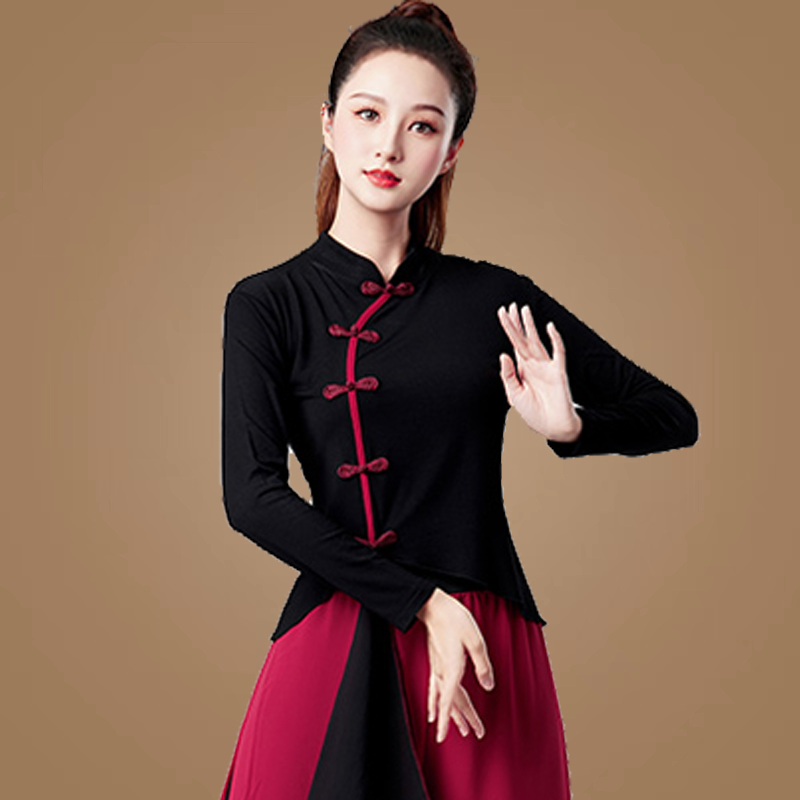 练功服上衣奥代尔立领琵琶中袖