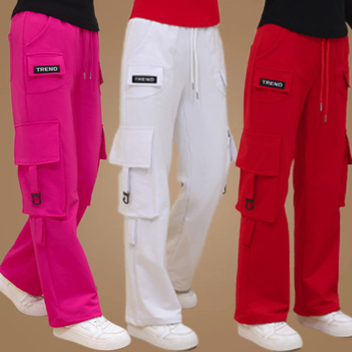 时尚工装裤女宽松多口袋广场舞