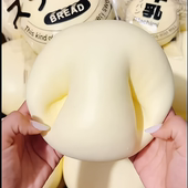 新款 超湿软慢回弹超大牛乳馒头手感湿软嫩皮感橡皮泥手感解压玩具