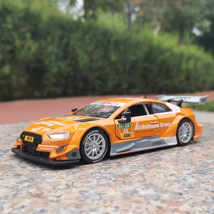 正版1:32奥迪RS5DTM原厂仿真合金车模型摆件男孩声光回力金属汽车