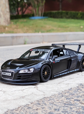 正版1:24奥迪R8 LMS原厂仿真静态合金汽车模型摆件男孩金属收藏车