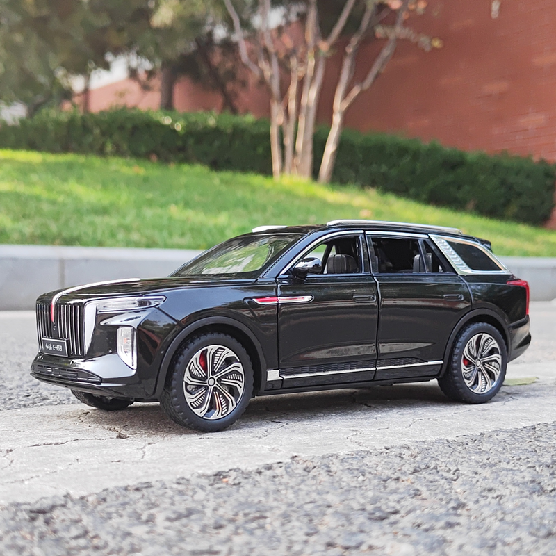 正版124红旗EHS9合金玩具车模型