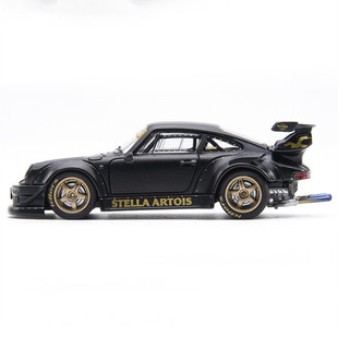 AR1:64保时捷RWB930 Stella Artois合金车模型摆件成人收藏金属车
