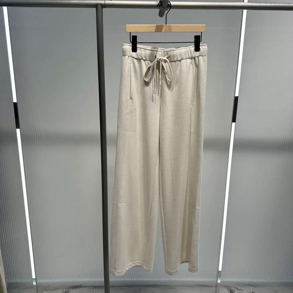 商场同款2025秋季新松紧腰系带阔腿休闲裤通勤长裤女AR313008-789