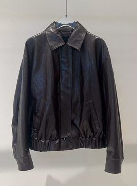 佳禾艾诺丝2026春季新款流行新款短款收腰时髦皮衣外套女BR101128