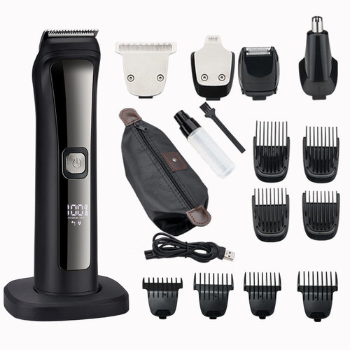 新款理发剪电推剪电动理发器亚马逊防水理发套装多功能