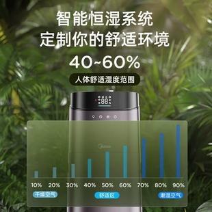 美的SCK-L160落地式加湿器家用孕妇婴儿轻音大雾量大水箱造雾器新