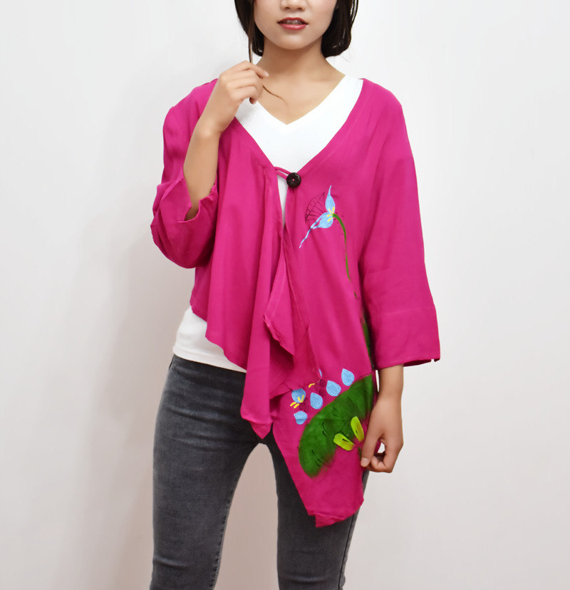 清仓 不退不换 不规则小衫  民族风亚麻女装中式不规则宽松衬衫在类目 女装/女士精品, 衬衫中 - 来自Buy2taobao.com提供专业的淘宝代购服务