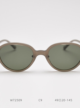 W72509新款小众复古日韩椭圆TR90偏光太阳眼镜潮男女素颜街拍墨镜