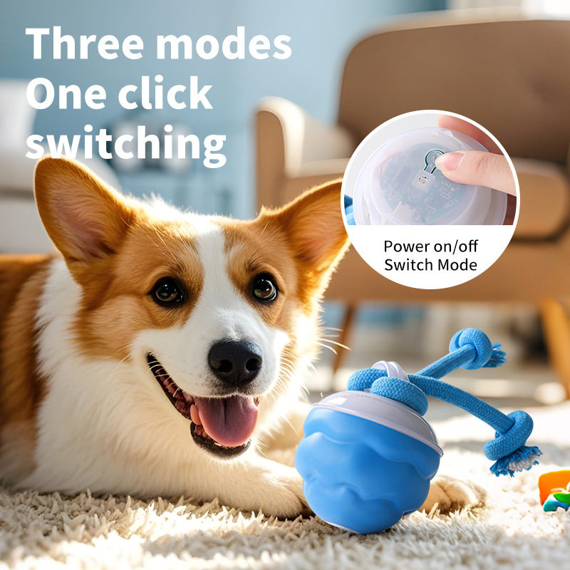 Dog toy ball with built-in dog barking intelligent electric