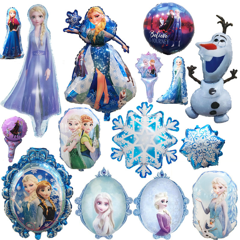 冰雪奇缘艾莎雪宝卡通气球