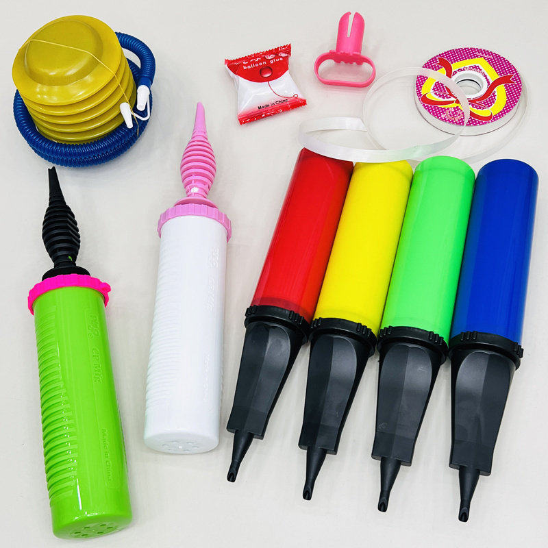 大号手推式气球打气筒 脚踩式打气泵充气泵 游泳圈气球充气工具