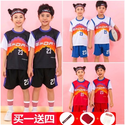 儿童篮球服套装夏速透气