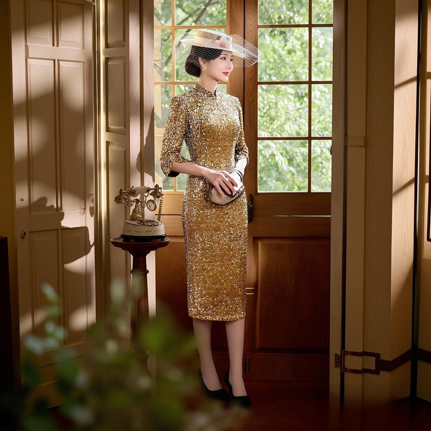 2025秋冬新款改良旗袍