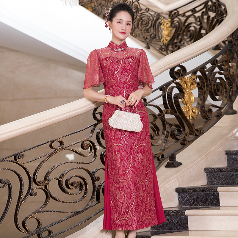 多丽琦优雅宴会连衣裙高贵显瘦