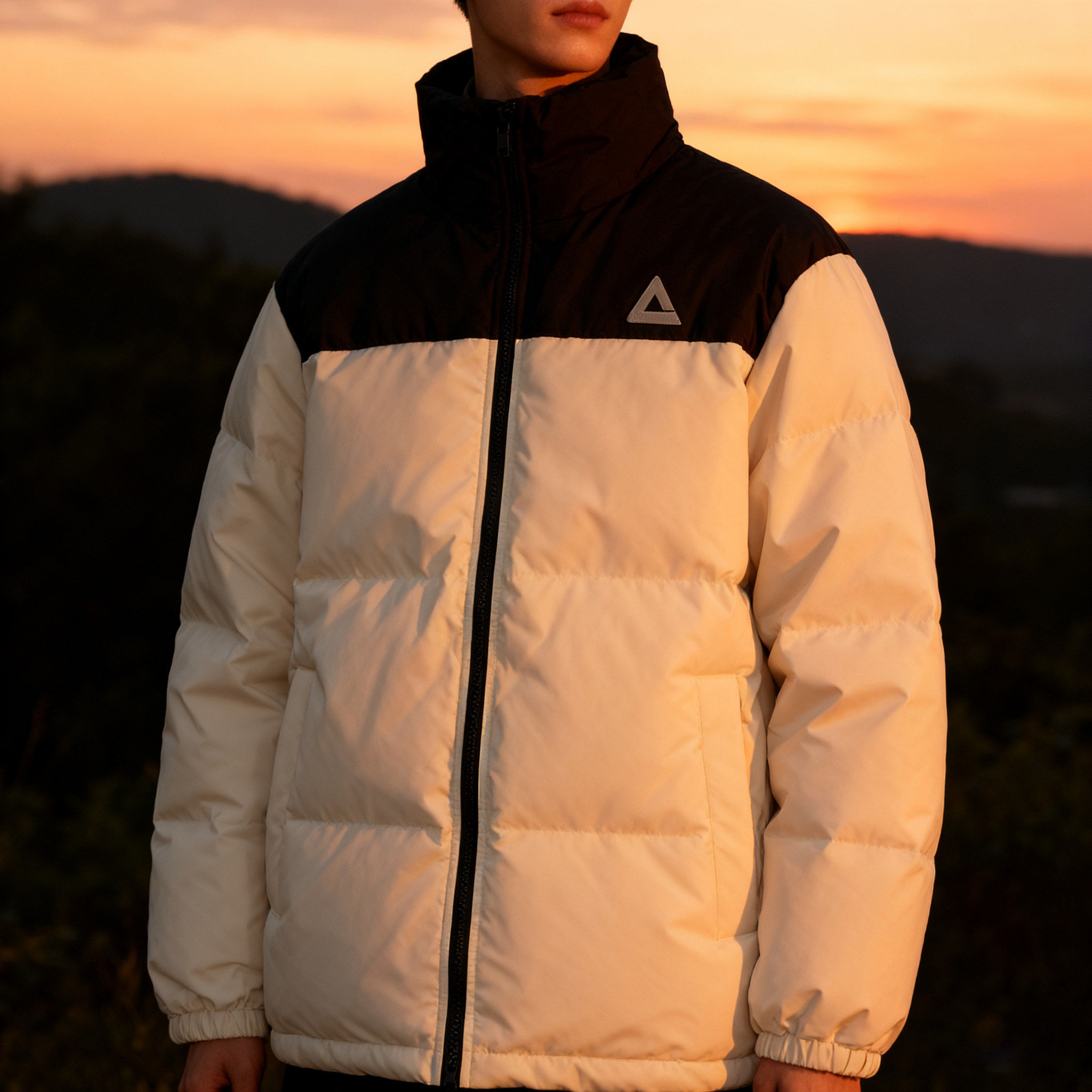 匹克男士休闲运动短款羽绒服黑色保暖防水面包服冬季户外立领抗冻