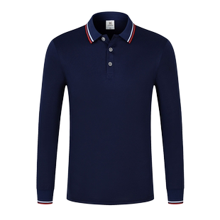 工作服定制polo衫T恤长袖印字logo刺绣企业文化衫团体服工衣男女