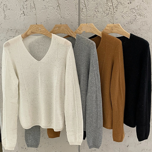 绝代佳人山羊绒针织衫女打底毛衣