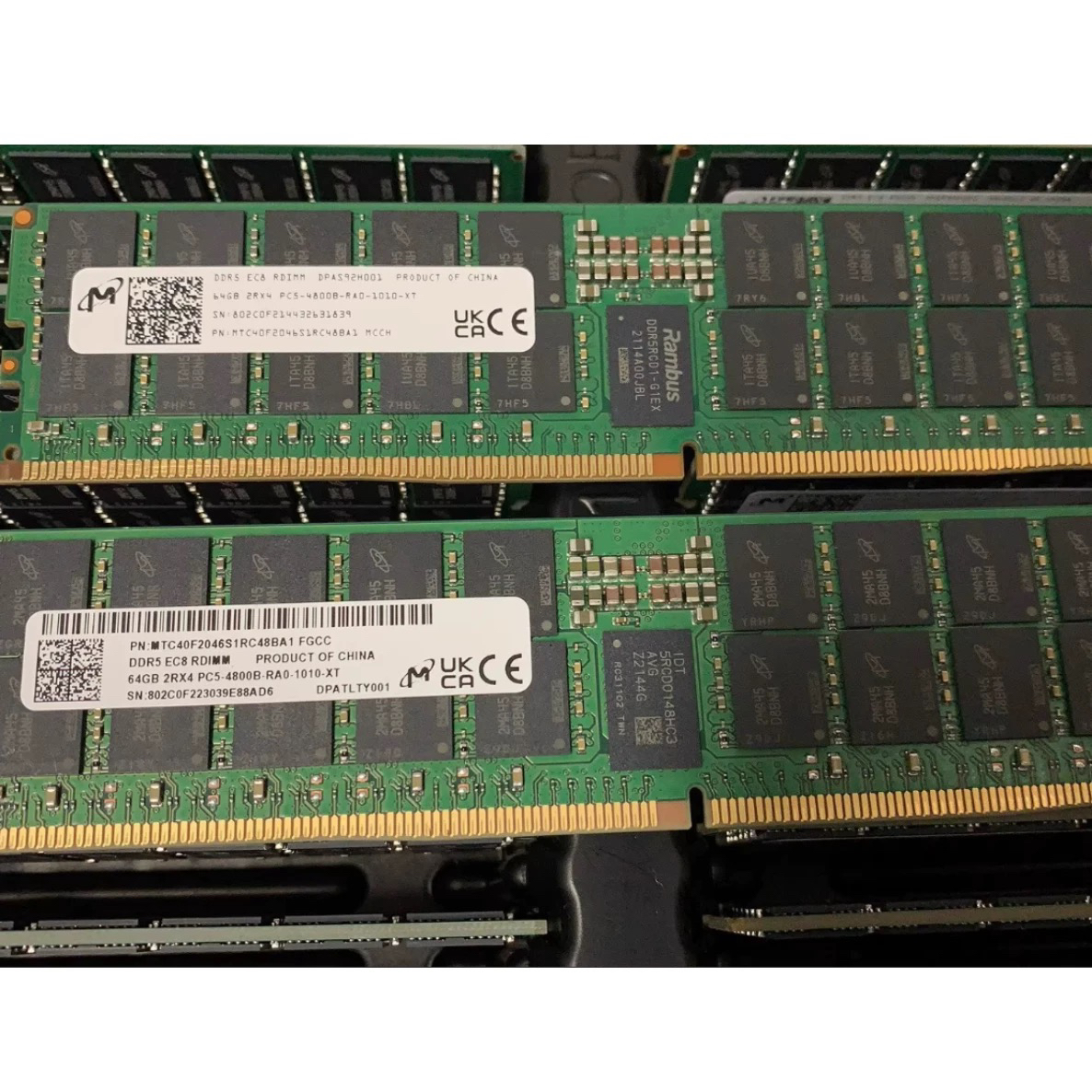 全新 镁光 MTC40F2046S1RC48BA1 64G DDR5 4800 ECCREG服务器内存