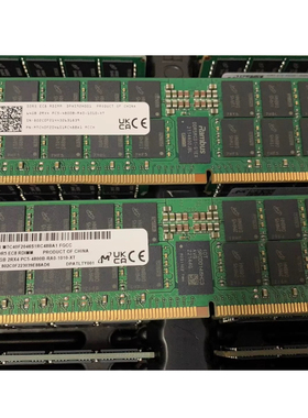 全新 镁光 MTC40F2046S1RC48BA1 64G DDR5 4800 ECCREG服务器内存