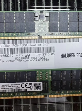 三星DDR5 64G 2RX4 4800B ECC RDIMM服务器内存 M321R8GA0BB0-CQK