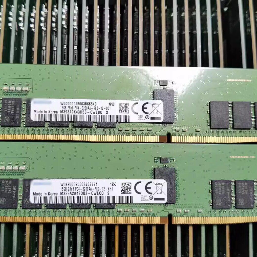 三星 16G DDR4 3200mhz M393A2K40DB3-CWE ECC REG 服务器内存条