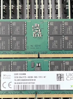 SK海力士全新32GB HMCG88AEBSA092N 32G DDR5 4800B笔记本内存