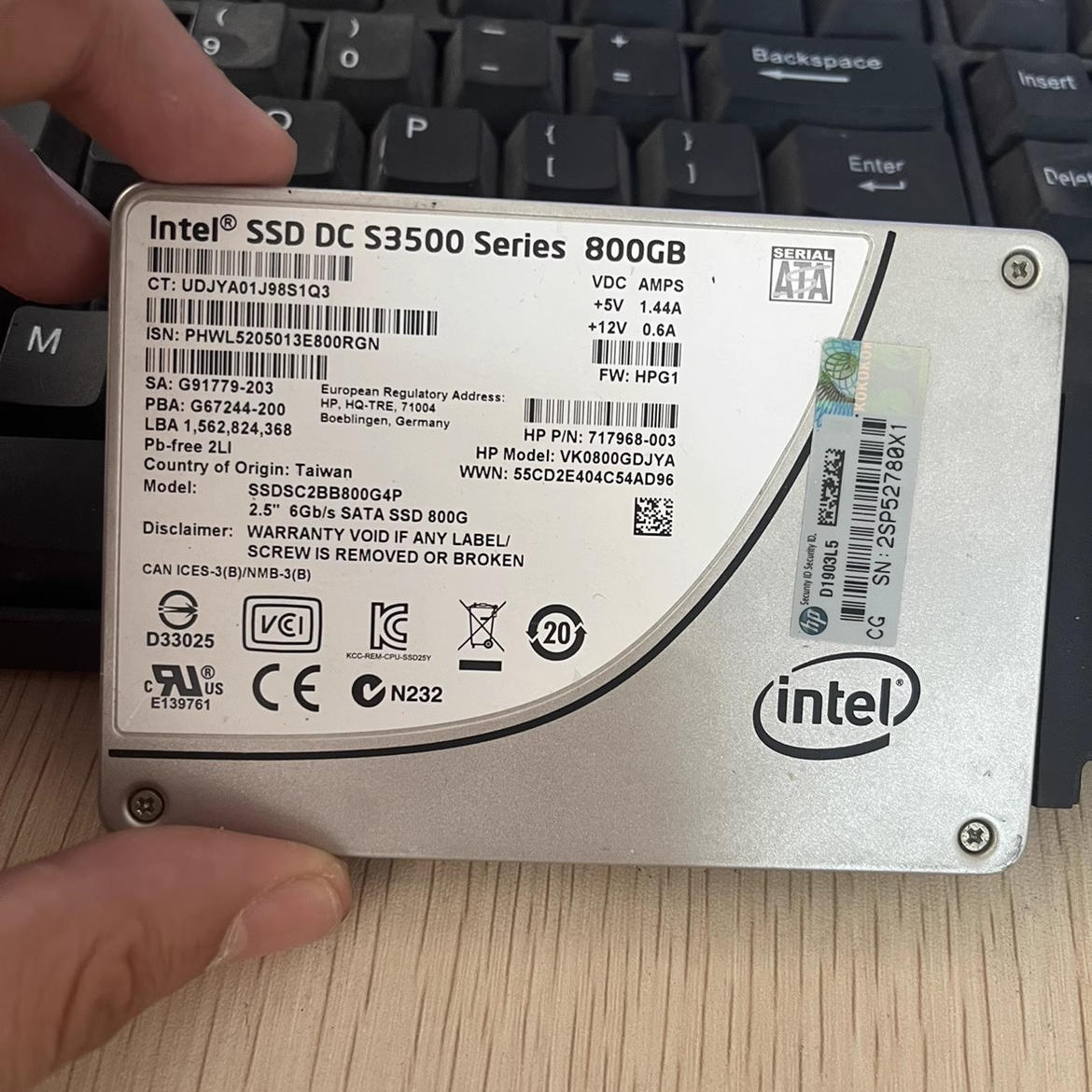 英特尔S3500 800G 3510 800G SATA接口 MLC颗粒 SSD企业级固态盘