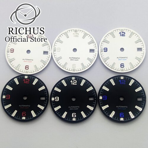RICHUSNH35NH34手表表盘绿夜