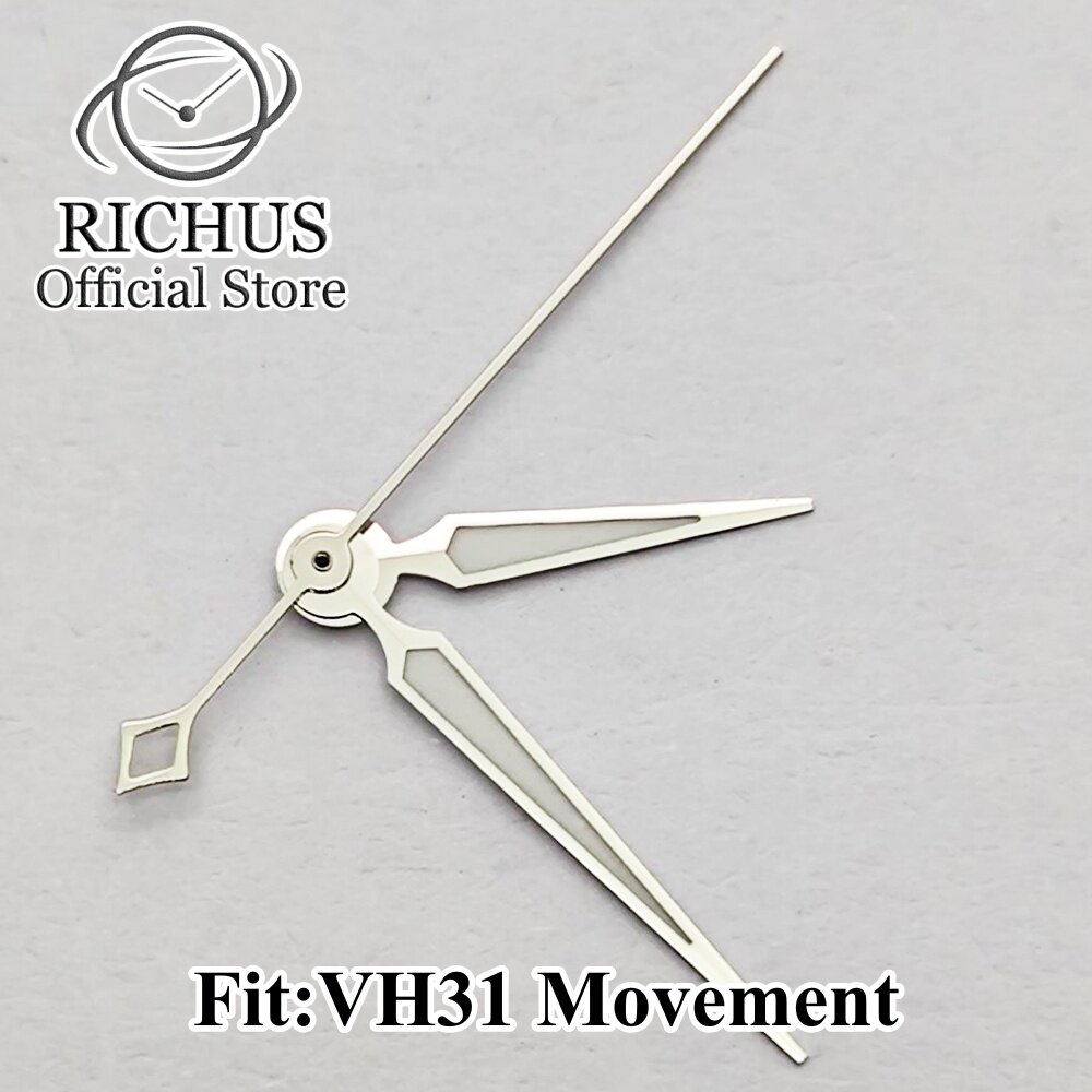 改款表针VH31石英机芯绿色夜光电白工艺适合VH系列石英机芯鸡尾酒