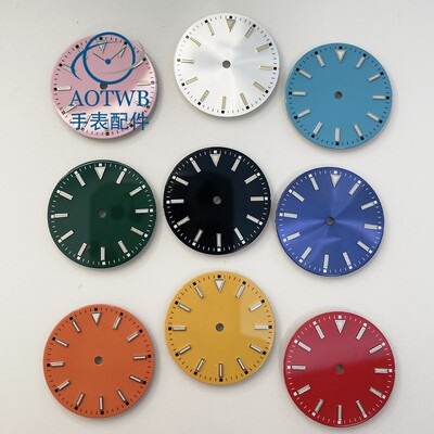 29.2mm表盘适合NH35 NH36 美优达8205 821A ETA2824 2836蓝色黑色