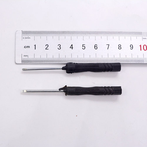 2寸 迷你螺丝刀 一字/十字 黑色胶柄螺丝批 改锥工具 小起子