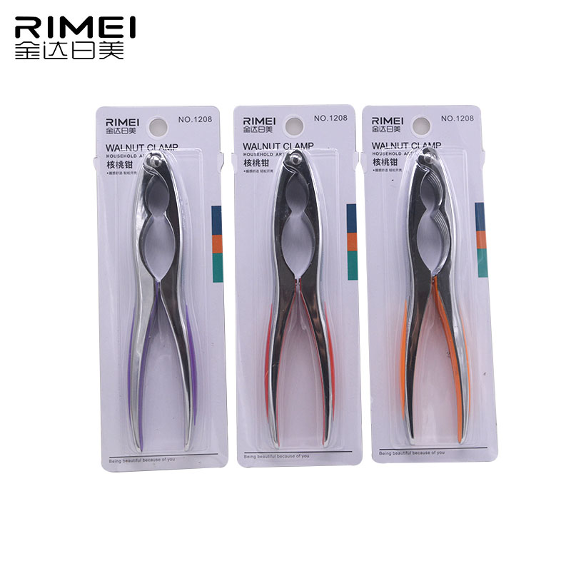 锌合金山核桃夹子 不锈钢坚果夹 胡桃钳子 夹核桃的工具 日美正品