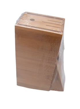 竹制刀架 家用多功能刀座 置物架 收纳竹木置物 六位刀具架子