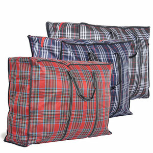 大号编织袋带拉链搬家棉被收纳