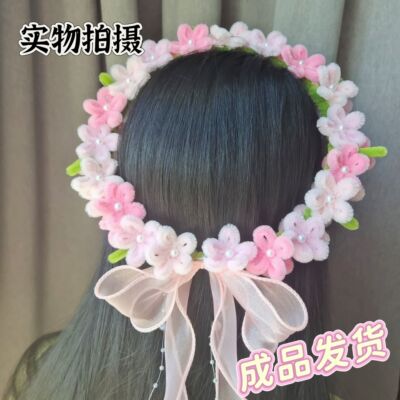 扭扭棒花环古风拍照道具