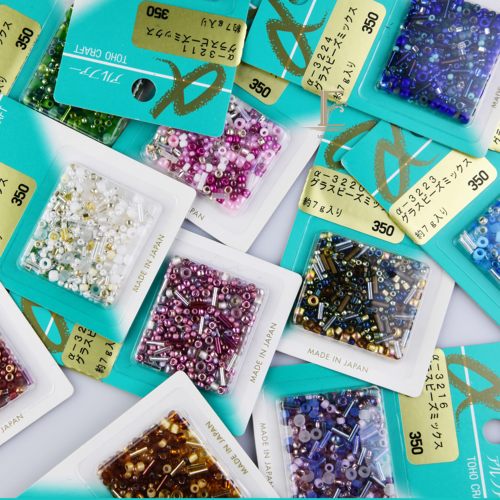 法式刺绣日本原装进口东宝TOHO混珠玻璃diy刺绣串珠混珠米珠多色