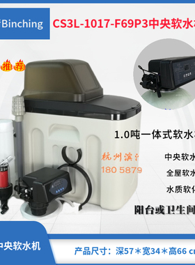 滨清diy  1.0吨全屋软水机 CS3L-1017-F69P3流量控制 软水处理器