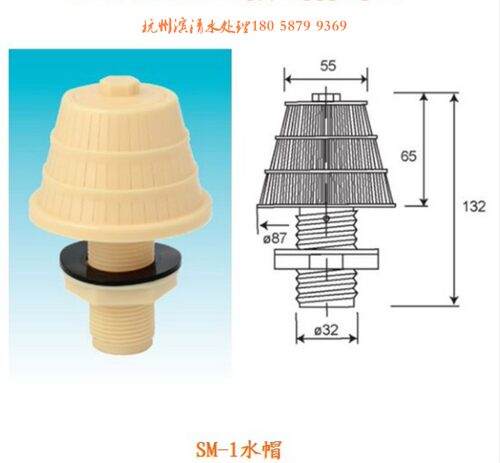 滨清 1吨每小时过滤水帽 PP隔板水帽 过滤器用布水器 SM-1滤水帽